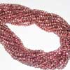 Natural Magenta Color Coated Pyrite Micro Faceted Beads Rondelles Length 7 Inches and Size 3.5mm approx. 
